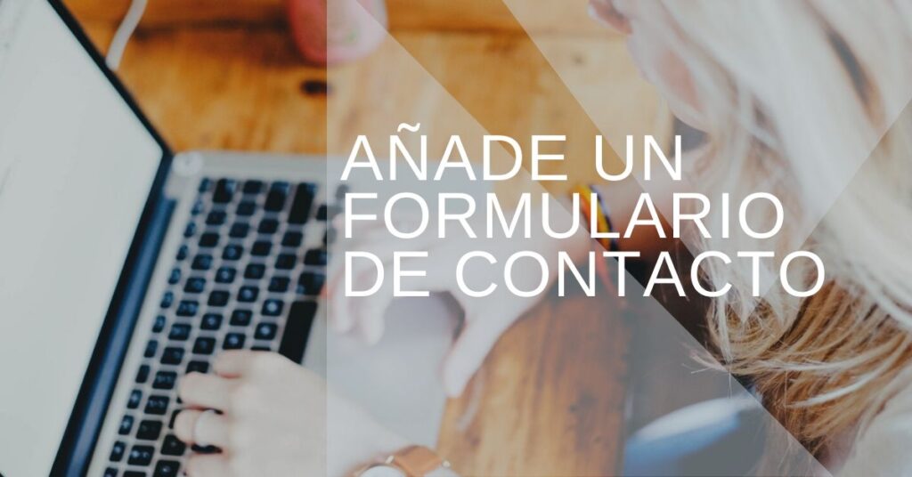 Formulario de contacto en WordPress