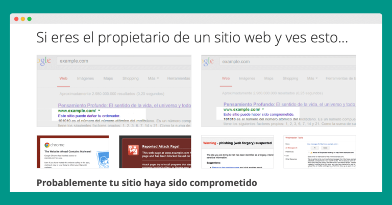 Este sitio puede haber sido comprometido