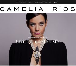 Web de Camelia Ríos con tienda online